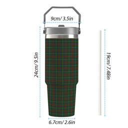 ScotsTee Shop Scottish MacKintosh Hunting Tartan Flip Straw Tumbler 20oz 30oz