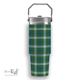 ScotsTee Shop Scottish Johnstone Dress Ancient Tartan Flip Straw Tumbler 20oz 30oz