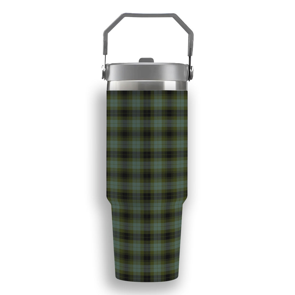 ScotsTee Shop Scottish MacIver Family Tartan Flip Straw Tumbler 20oz 30oz