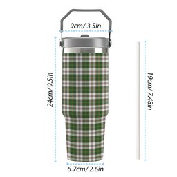 ScotsTee Shop Scottish Hay Dress Ancient Tartan Flip Straw Tumbler 20oz 30oz