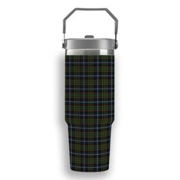 ScotsTee Shop Scottish MacRae Hunting Tartan Flip Straw Tumbler 20oz 30oz
