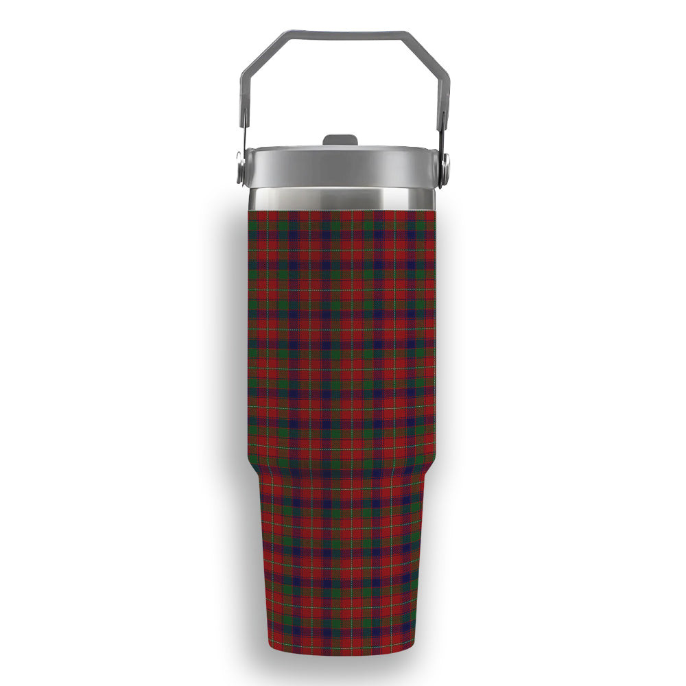 ScotsTee Shop Scottish Robertson White line Tartan Flip Straw Tumbler 20oz 30oz