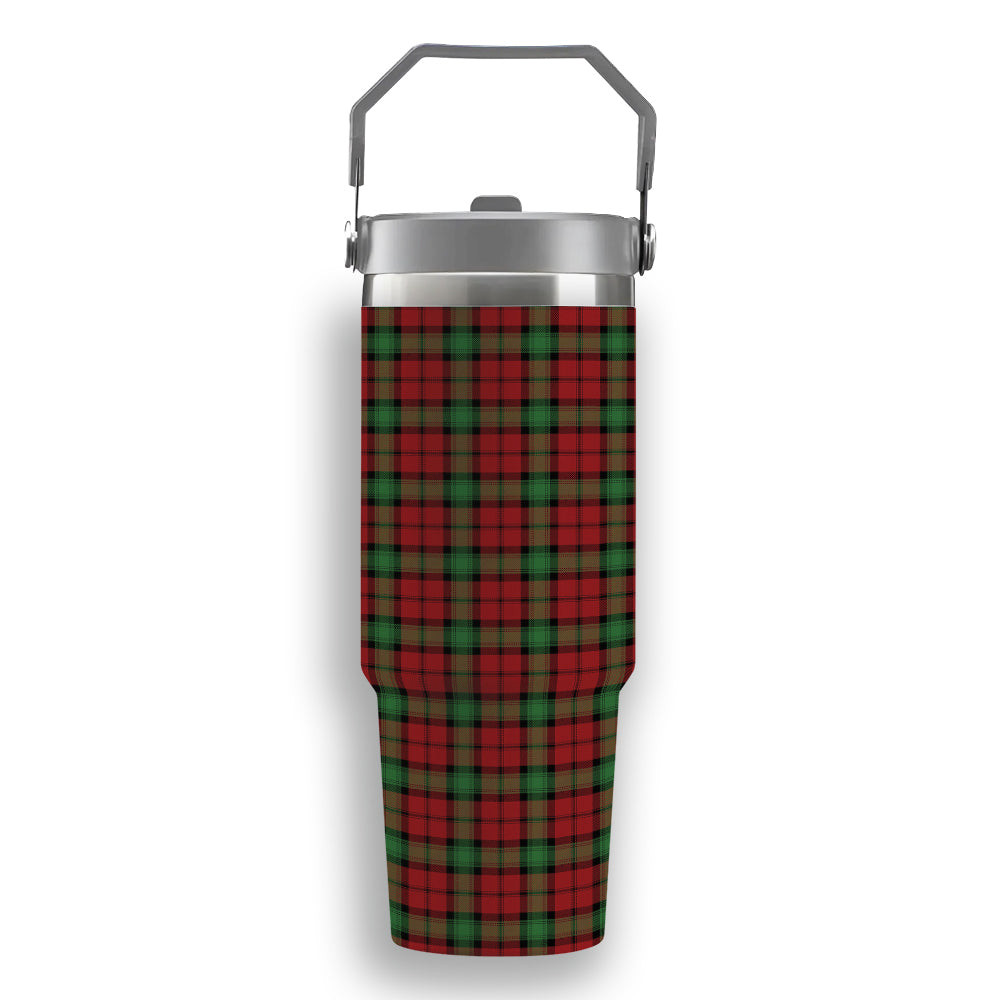 ScotsTee Shop Scottish Kerr Ancient Clan Tartan Flip Straw Tumbler 20oz 30oz