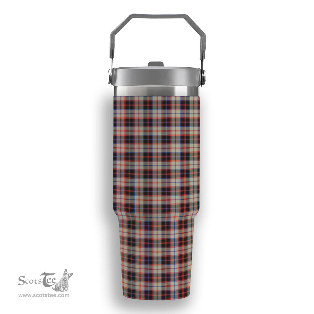 ScotsTee Shop Scottish McPherson Hunting Ancient Tartan Flip Straw Tumbler 20oz 30oz