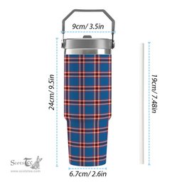 ScotsTee Shop Scottish Laing of Archiestown Ancient Tartan Flip Straw Tumbler 20oz 30oz