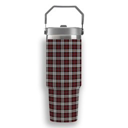 ScotsTee Shop Scottish McCandlish Arisaid Red Tartan Flip Straw Tumbler 20oz 30oz