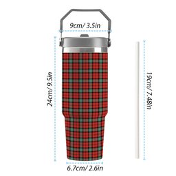 ScotsTee Shop Scottish Kerr Ancient Tartan Flip Straw Tumbler 20oz 30oz