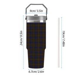 ScotsTee Shop Scottish Highfield Hunting Tartan Flip Straw Tumbler 20oz 30oz