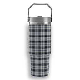 ScotsTee Shop Scottish MacTavish of Dunardry Dress Tartan Flip Straw Tumbler 20oz 30oz