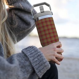 ScotsTee Shop Scottish MacGlashan 3 Tartan Flip Straw Tumbler 20oz 30oz