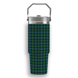 ScotsTee Shop Scottish MacEwen Ancient Tartan Flip Straw Tumbler 20oz 30oz