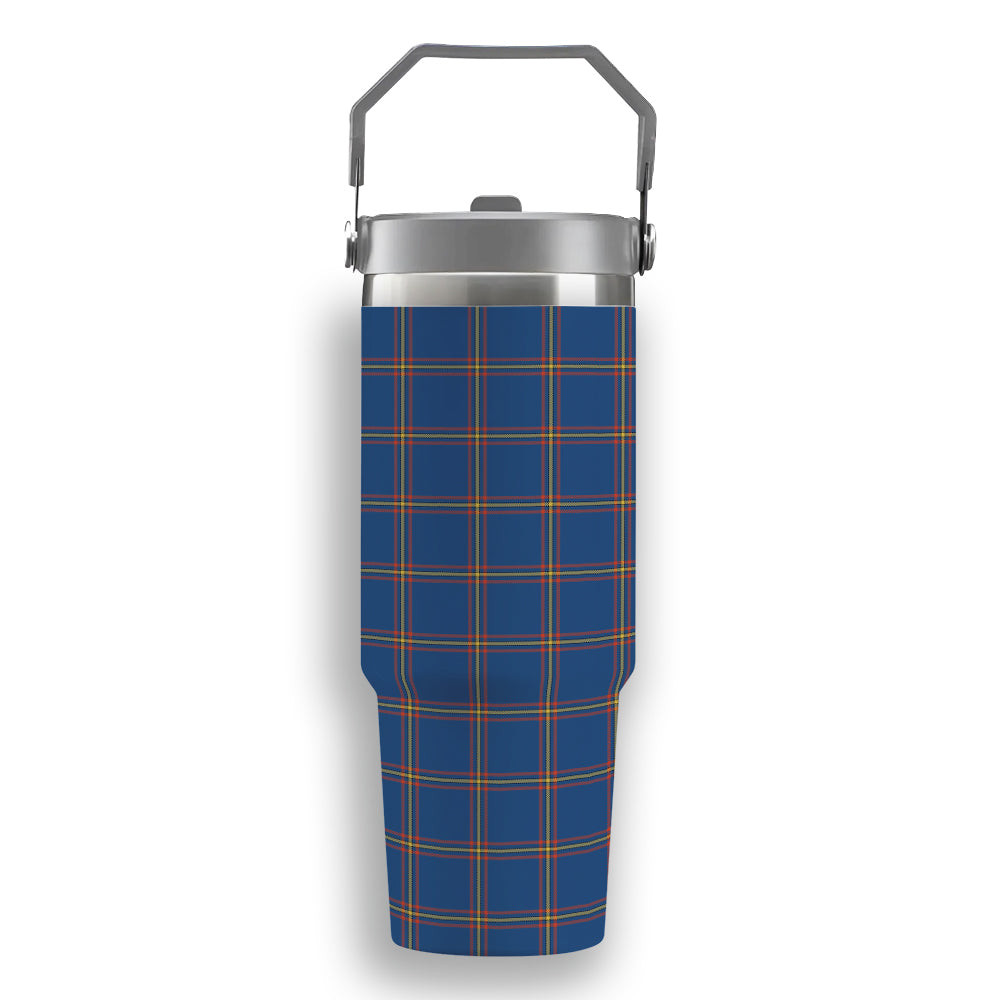 ScotsTee Shop Scottish MacLaine of Loch Buie Hunting Ancient Tartan Flip Straw Tumbler 20oz 30oz