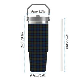 ScotsTee Shop Scottish Riddoch Tartan Flip Straw Tumbler 20oz 30oz