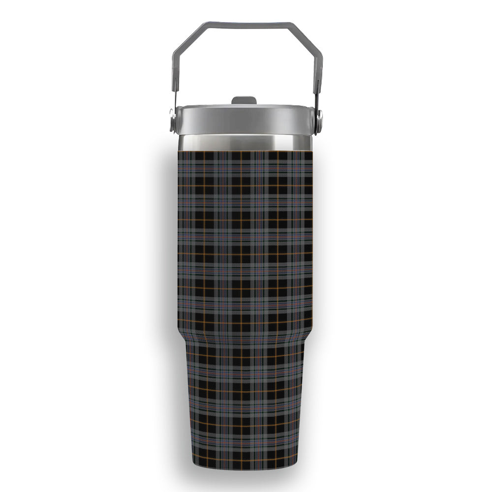 ScotsTee Shop Scottish Turnbull, Dress Bruce Tartan Flip Straw Tumbler 20oz 30oz