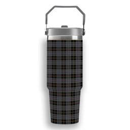 ScotsTee Shop Scottish Turnbull, Dress Bruce Tartan Flip Straw Tumbler 20oz 30oz