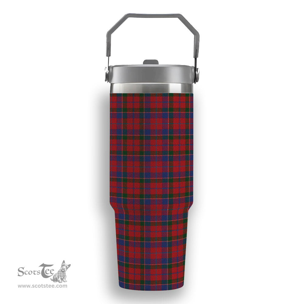 ScotsTee Shop Scottish McDonald of Glenaladale Tartan Flip Straw Tumbler 20oz 30oz