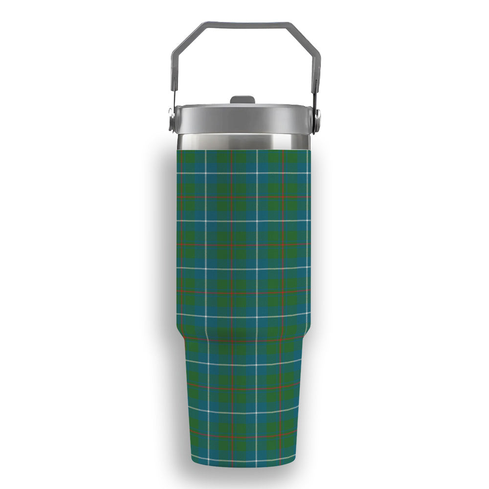 ScotsTee Shop Scottish Irvine of Bonshaw Tower Ancient Tartan Flip Straw Tumbler 20oz 30oz