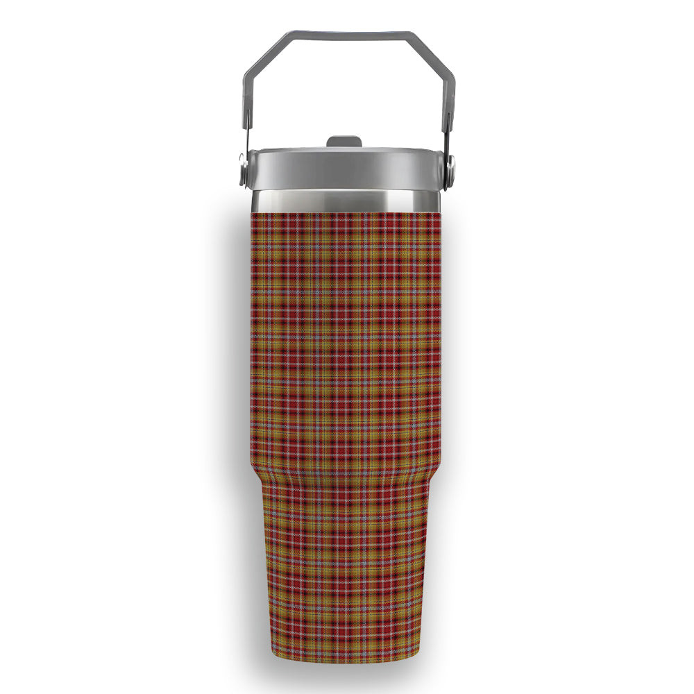 ScotsTee Shop Scottish Jacobite Old Tartan Flip Straw Tumbler 20oz 30oz