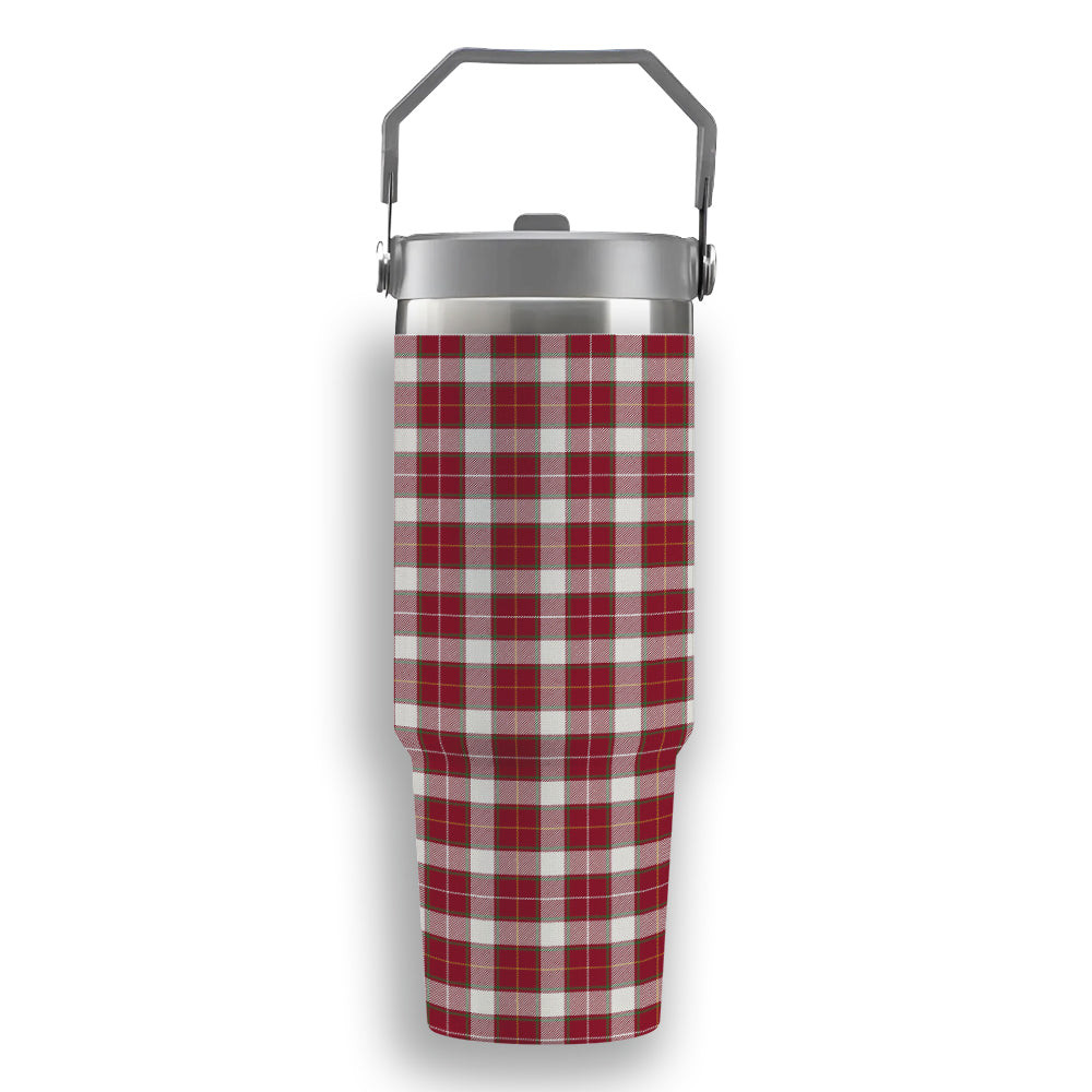 ScotsTee Shop Scottish McFie Dress Modern Tartan Flip Straw Tumbler 20oz 30oz