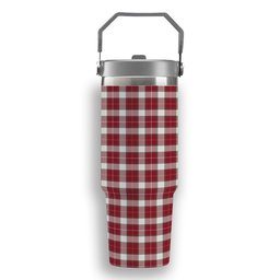 ScotsTee Shop Scottish McFie Dress Modern Tartan Flip Straw Tumbler 20oz 30oz
