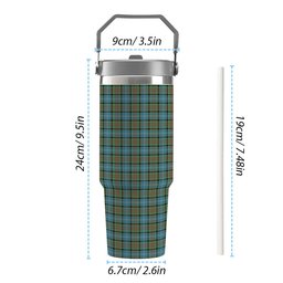 ScotsTee Shop Scottish Pasley District Tartan Flip Straw Tumbler 20oz 30oz
