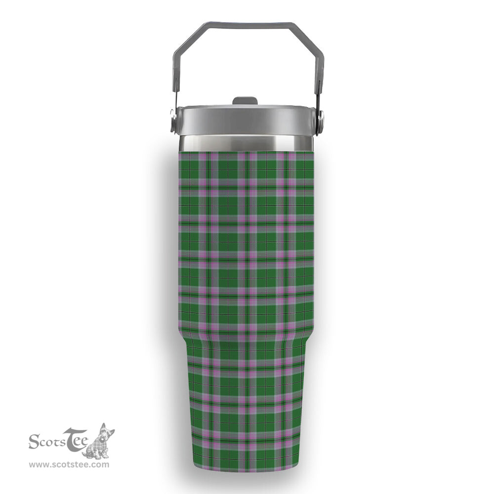 ScotsTee Shop Scottish Gray Hunting Ancient Tartan Flip Straw Tumbler 20oz 30oz