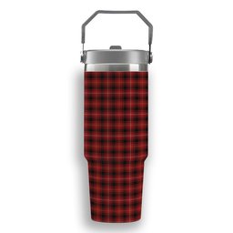 ScotsTee Shop Scottish MacIver 3 Tartan Flip Straw Tumbler 20oz 30oz