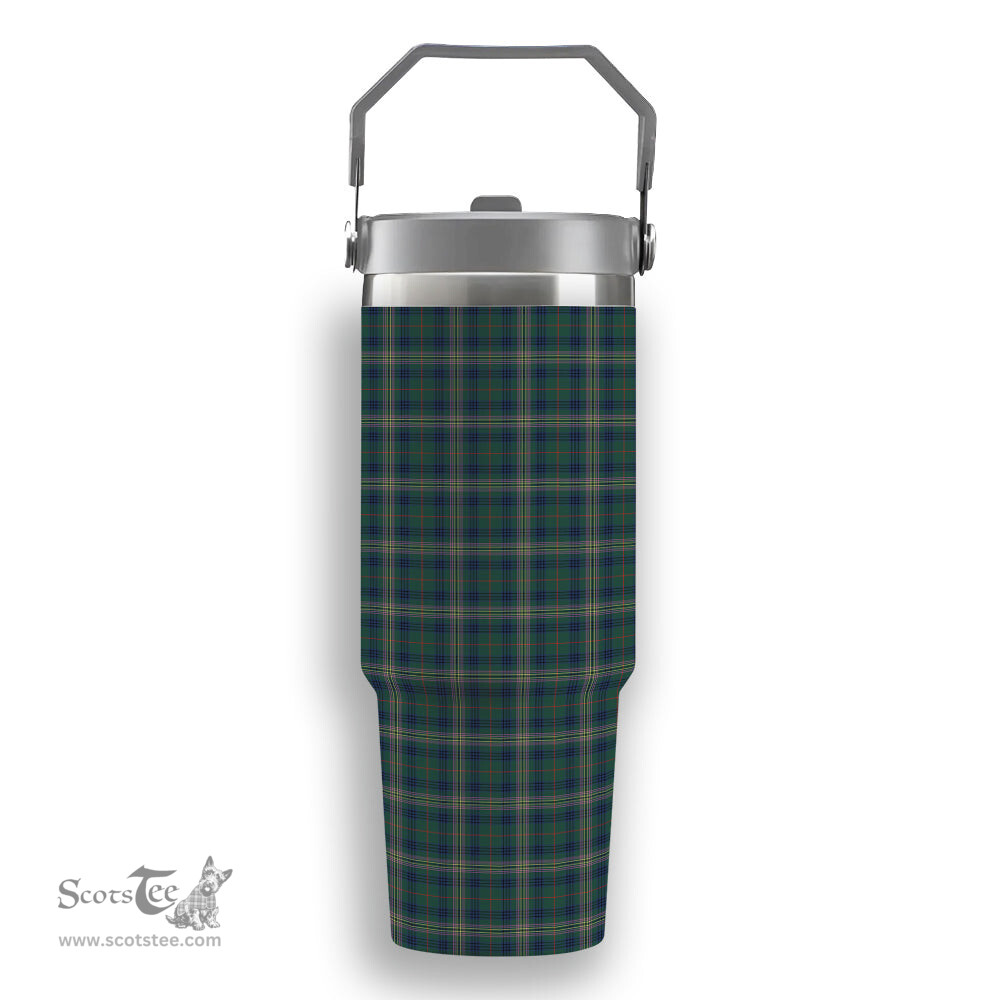 ScotsTee Shop Scottish Kennedy Modern Tartan Flip Straw Tumbler 20oz 30oz