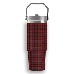 ScotsTee Shop Scottish MacAlister Tartan Flip Straw Tumbler 20oz 30oz