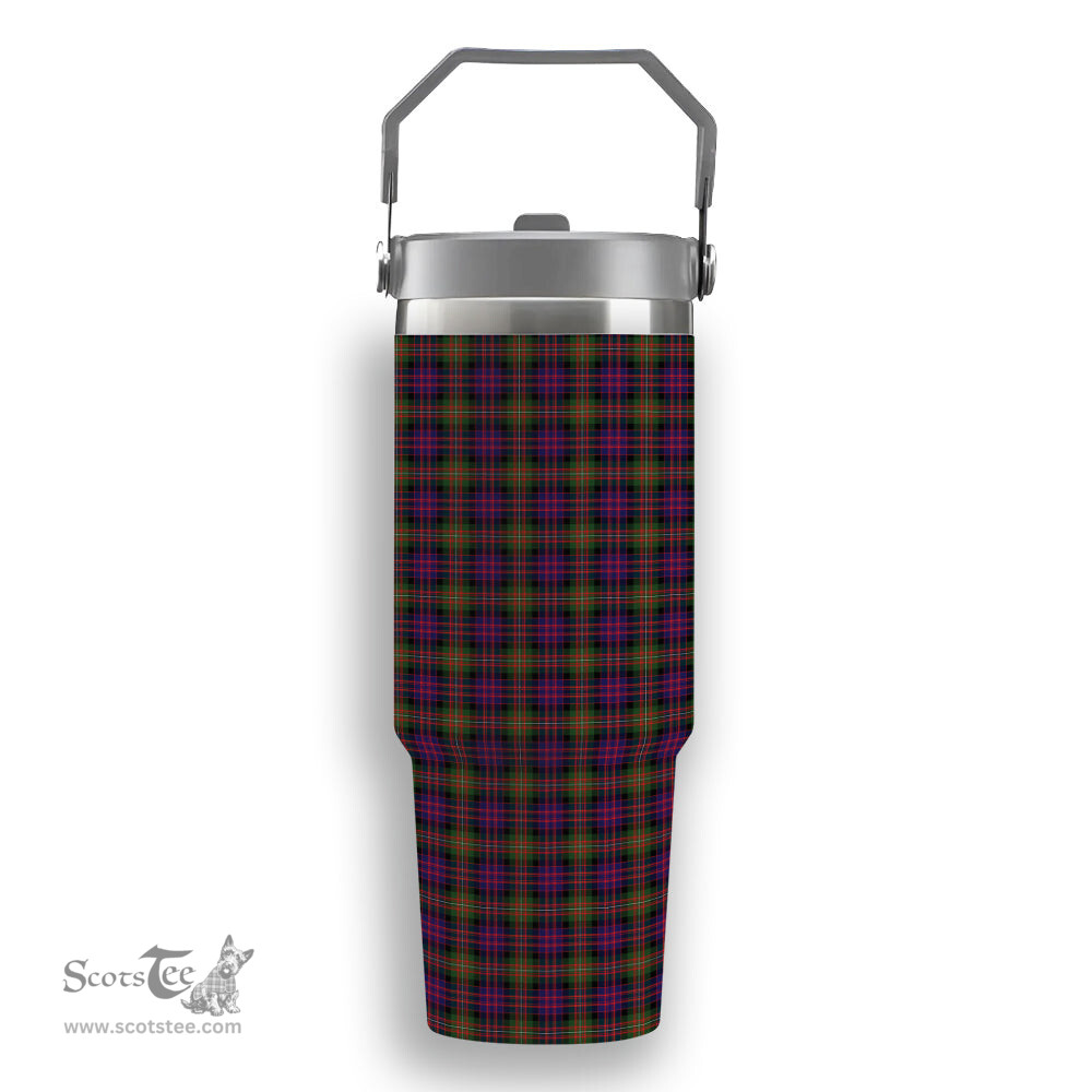 ScotsTee Shop Scottish MacDonell Of Glengarry Modern Tartan Flip Straw Tumbler 20oz 30oz