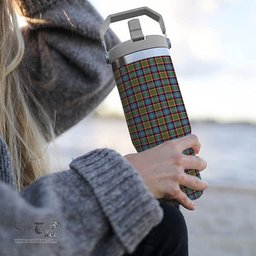 ScotsTee Shop Scottish Norvel Tartan Flip Straw Tumbler 20oz 30oz