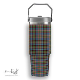 ScotsTee Shop Scottish Norvel Tartan Flip Straw Tumbler 20oz 30oz