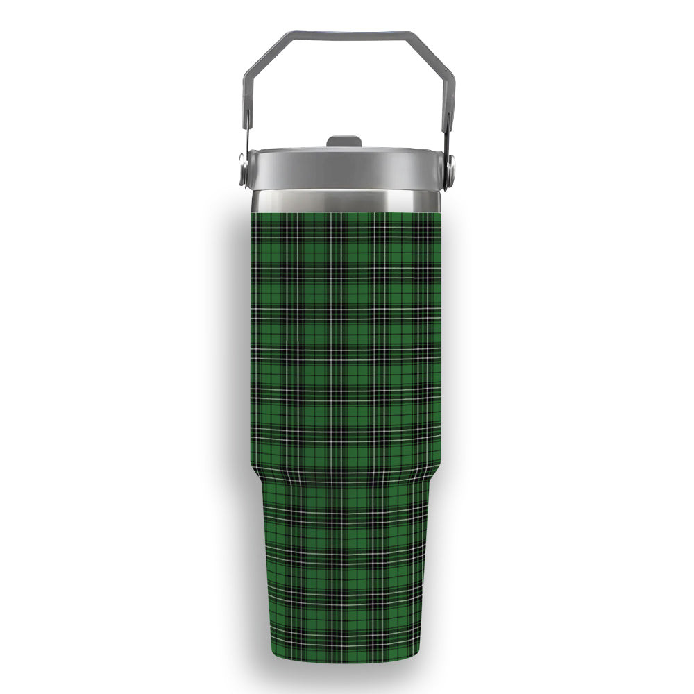 ScotsTee Shop Scottish McLean of Duart Hunting Ancient Tartan Flip Straw Tumbler 20oz 30oz