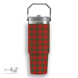 ScotsTee Shop Scottish MacDonald of Sleat Ancient Tartan Flip Straw Tumbler 20oz 30oz