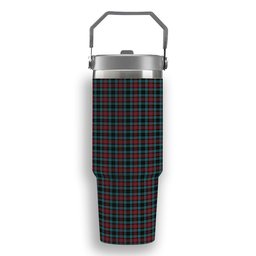 ScotsTee Shop Scottish Lindsay-McGee Ancient Clan Tartan Flip Straw Tumbler 20oz 30oz