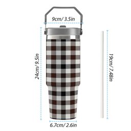 ScotsTee Shop Scottish Hogg Modern Tartan Flip Straw Tumbler 20oz 30oz