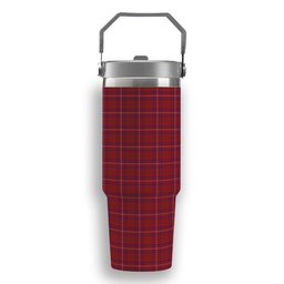 ScotsTee Shop Scottish Rose Tartan Flip Straw Tumbler 20oz 30oz