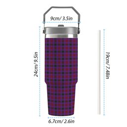 ScotsTee Shop Scottish Montgomery Modern Tartan Flip Straw Tumbler 20oz 30oz