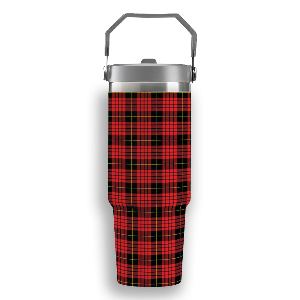 ScotsTee Shop Scottish McQueen Modern Tartan Flip Straw Tumbler 20oz 30oz