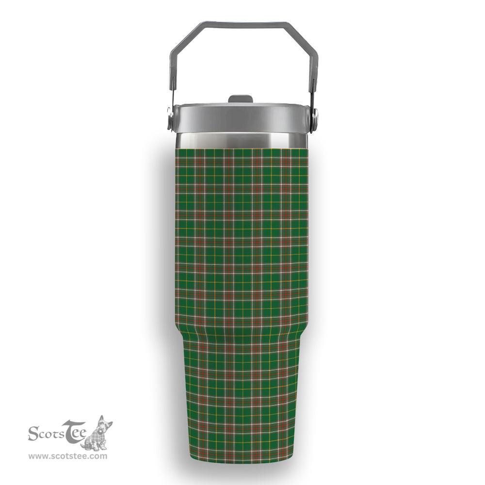 ScotsTee Shop Scottish Newfoundland Labrador Province Canada Ancient Tartan Flip Straw Tumbler 20oz 30oz