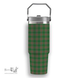 ScotsTee Shop Scottish Newfoundland Labrador Province Canada Ancient Tartan Flip Straw Tumbler 20oz 30oz