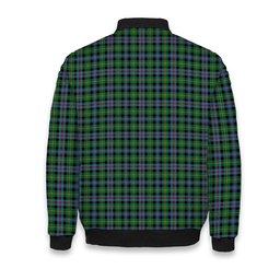 ScotsTee Shop Scottish Baillie of Lamington Modern Clan Crest Tartan Bomber Puffer Jacket