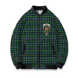 ScotsTee Shop Scottish Baillie of Lamington Modern Clan Crest Tartan Bomber Puffer Jacket