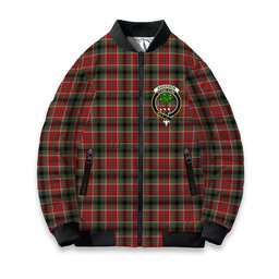 ScotsTee Shop Scottish Anderson of Arbrake SC Crest Tartan Bomber Puffer Jacket