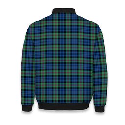 ScotsTee Shop Scottish Baird Ancient Crest Tartan Bomber Puffer Jacket