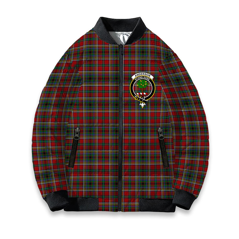 ScotsTee Shop Scottish Anderson of Ardbrake Crest Tartan Bomber Puffer Jacket