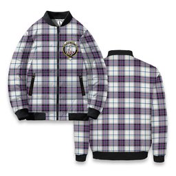 ScotsTee Shop Scottish Alexander of Menstry Dress Ancient Crest Tartan Bomber Puffer Jacket