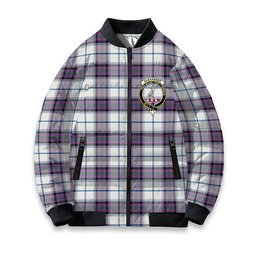 ScotsTee Shop Scottish Alexander of Menstry Dress Ancient Crest Tartan Bomber Puffer Jacket