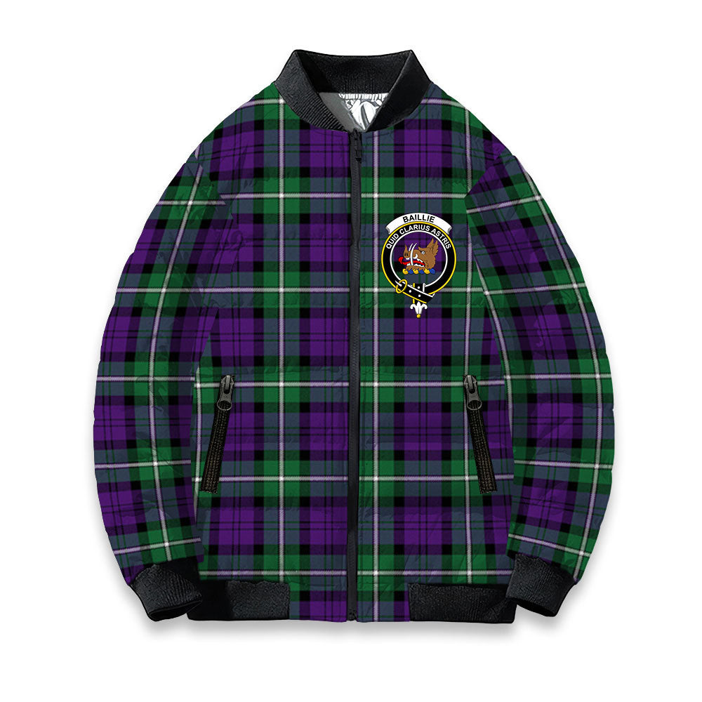 ScotsTee Shop Scottish Baillie Highland Society Ancient Crest Tartan Bomber Puffer Jacket