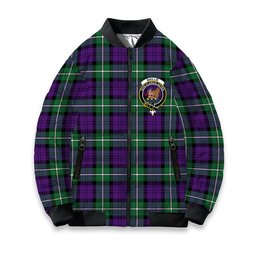 ScotsTee Shop Scottish Baillie Highland Society Ancient Crest Tartan Bomber Puffer Jacket
